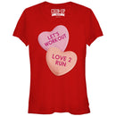 Junior's CHIN UP Valentine Heart Candy Workout T-Shirt