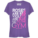 Junior's CHIN UP Valentine Roses Are Gym Poem T-Shirt
