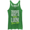 Women's CHIN UP Training Kicks in When Luck Runs Out Racerback Tank Top