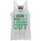Women's CHIN UP I Don’t Need Luck I Work Out Racerback Tank Top