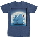Men's Coca Cola Christmas Polar Bear Moon T-Shirt