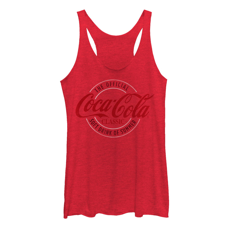 Women's Coca Cola Official Drink of Summer Racerback Tank Top