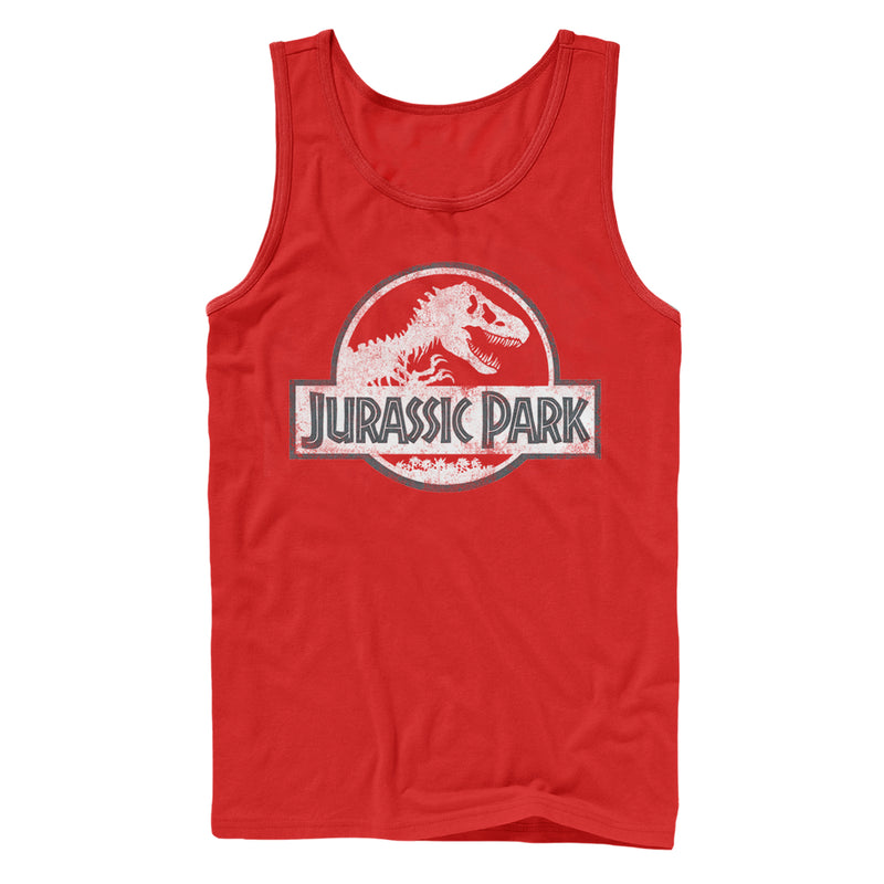 Men's Jurassic Park Vintage Logo Tank Top