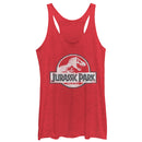 Women's Jurassic Park Vintage Logo Racerback Tank Top