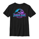 Boy's Jurassic Park Ombre Fade Logo T-Shirt