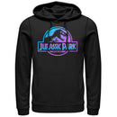 Men's Jurassic Park Ombre Fade Logo Pull Over Hoodie