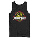 Men's Jurassic Park Neon T Rex Logo Tank Top