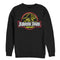 Men's Jurassic Park Neon T Rex Logo Sweatshirt