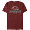 Men's Jurassic World Quilt Pattern Logo T-Shirt