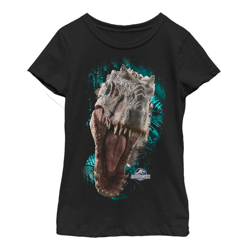 Girl's Jurassic World Red-Eyed Monster T-Shirt