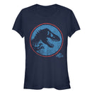 Junior's Jurassic World Retro T. Rex Circle T-Shirt