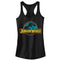 Junior's Jurassic World Color Outline Logo Racerback Tank Top