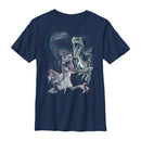 Boy's Jurassic World Raptor Outline T-Shirt