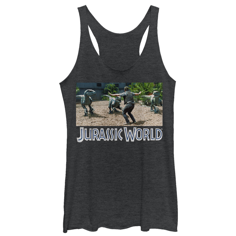 Women's Jurassic World Velociraptor Pack Racerback Tank Top