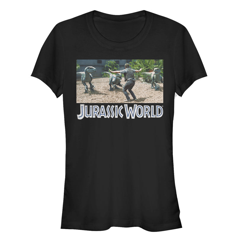 Junior's Jurassic World Velociraptor Pack T-Shirt