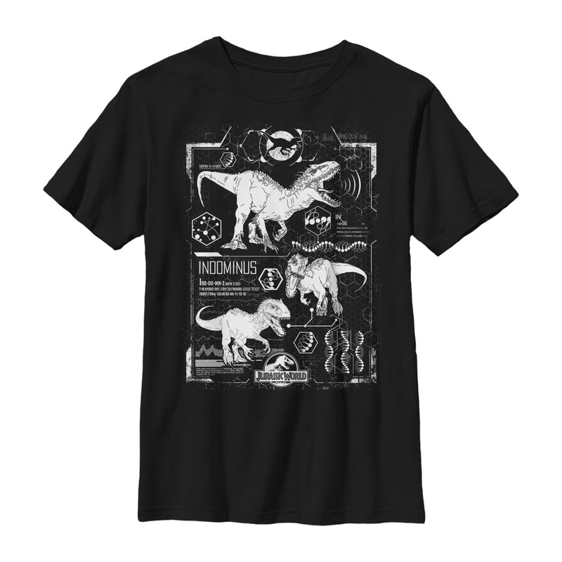 Boy's Jurassic World Indominus Schematics T-Shirt