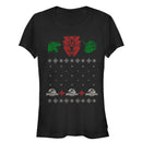 Junior's Jurassic World Ugly Christmas Raptor T-Shirt