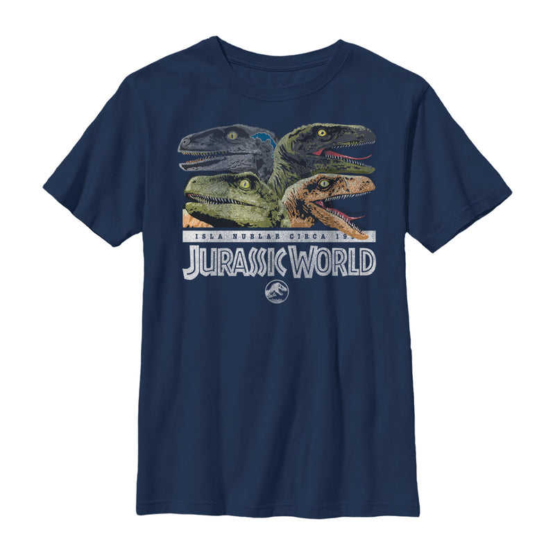 Boy's Jurassic World Isla Nublar Raptor Party T-Shirt