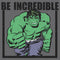 Men's Marvel Hulk Be Incredible Pull Over Hoodie