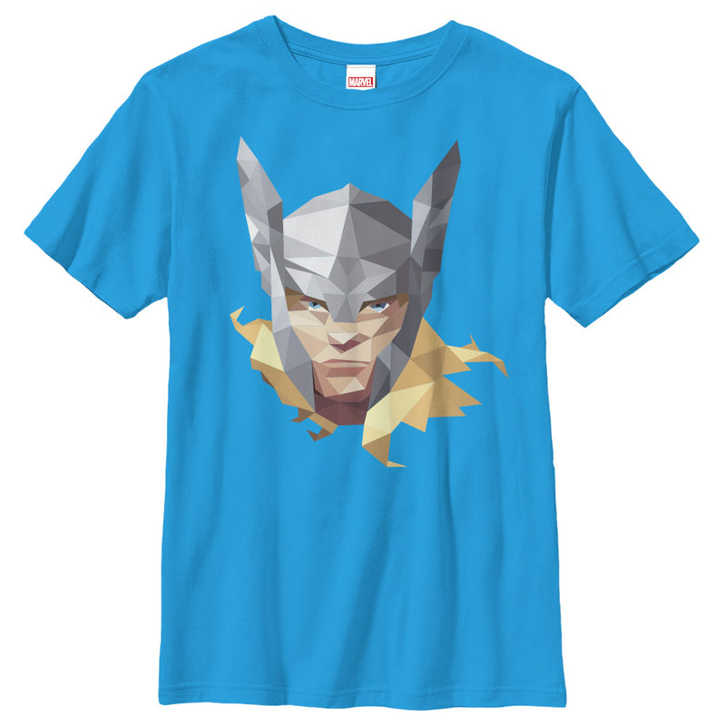 Boy's Marvel Geometric Thor Portrait T-Shirt