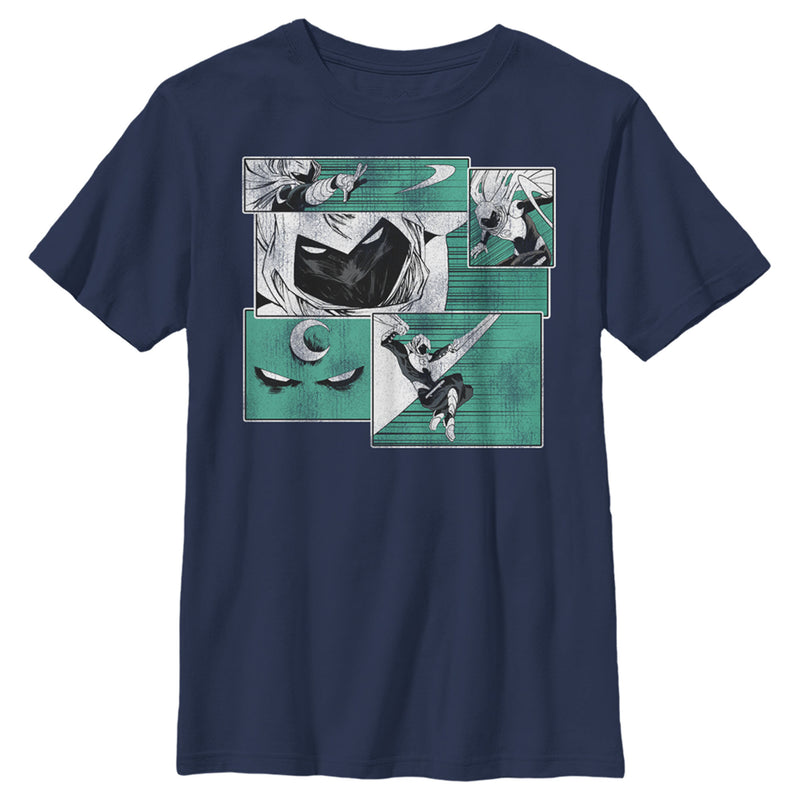 Boy's Marvel Moon Knight Panels T-Shirt
