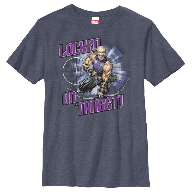Boy's Marvel Hawkeye Locked on Target T-Shirt
