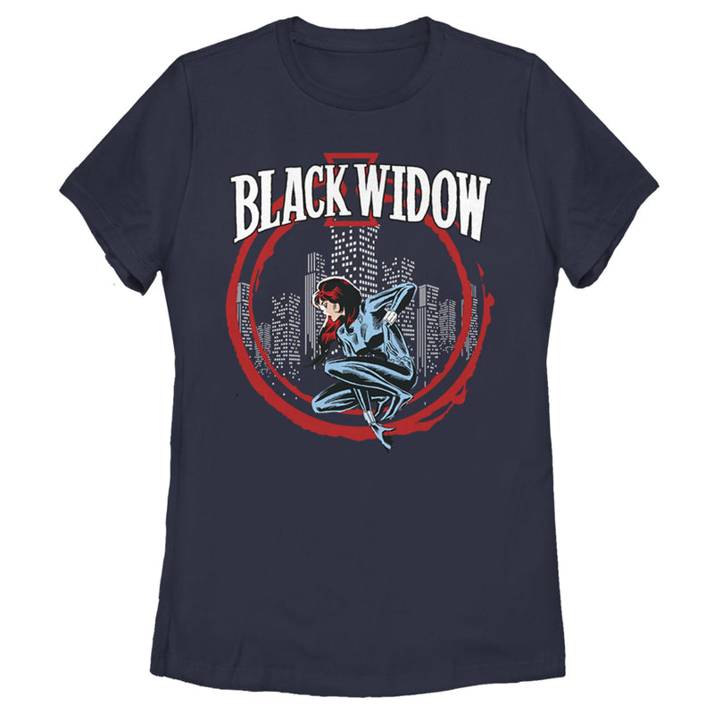 Women's Marvel Black Widow Circle T-Shirt