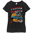 Girl's Marvel Captain America Shield T-Shirt