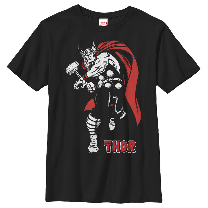 Boy's Marvel Mighty Thor Hammer Strike T-Shirt