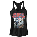 Junior's Marvel Black Panther Panels Racerback Tank Top