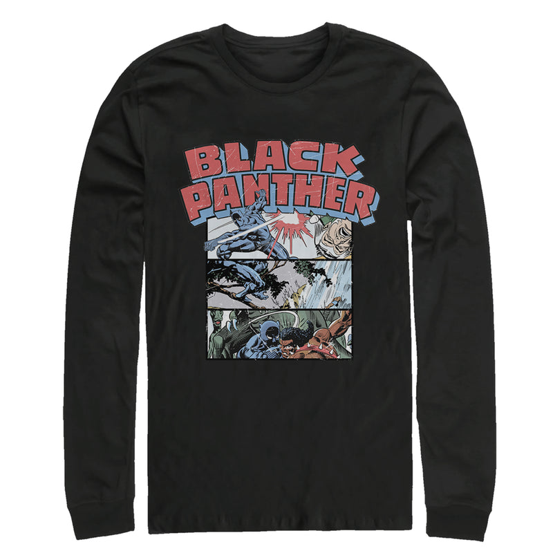 Men's Marvel Black Panther Panels Long Sleeve Shirt