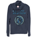 Junior's Marvel Black Panther Leap Cowl Neck Sweatshirt