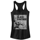 Junior's Marvel Black Panther Chalk Print Racerback Tank Top