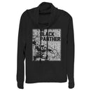 Junior's Marvel Black Panther Chalk Print Cowl Neck Sweatshirt