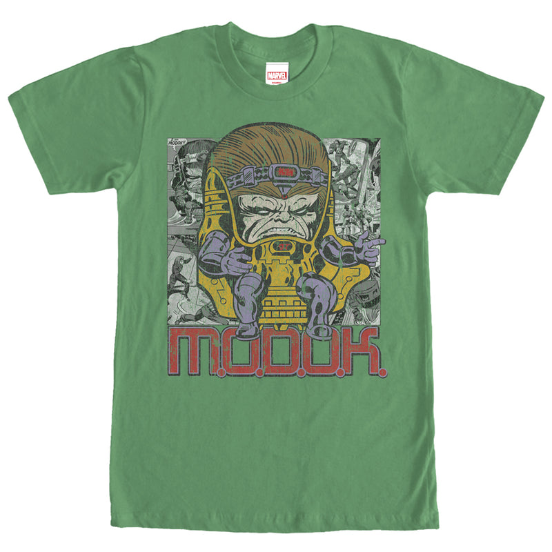Men's Marvel MODOK Comic Book Page Print T-Shirt