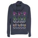 Junior's Marvel Ugly Christmas Avengers Cowl Neck Sweatshirt