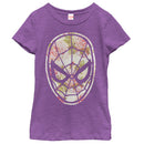 Girl's Marvel Spider-Man Floral Print T-Shirt