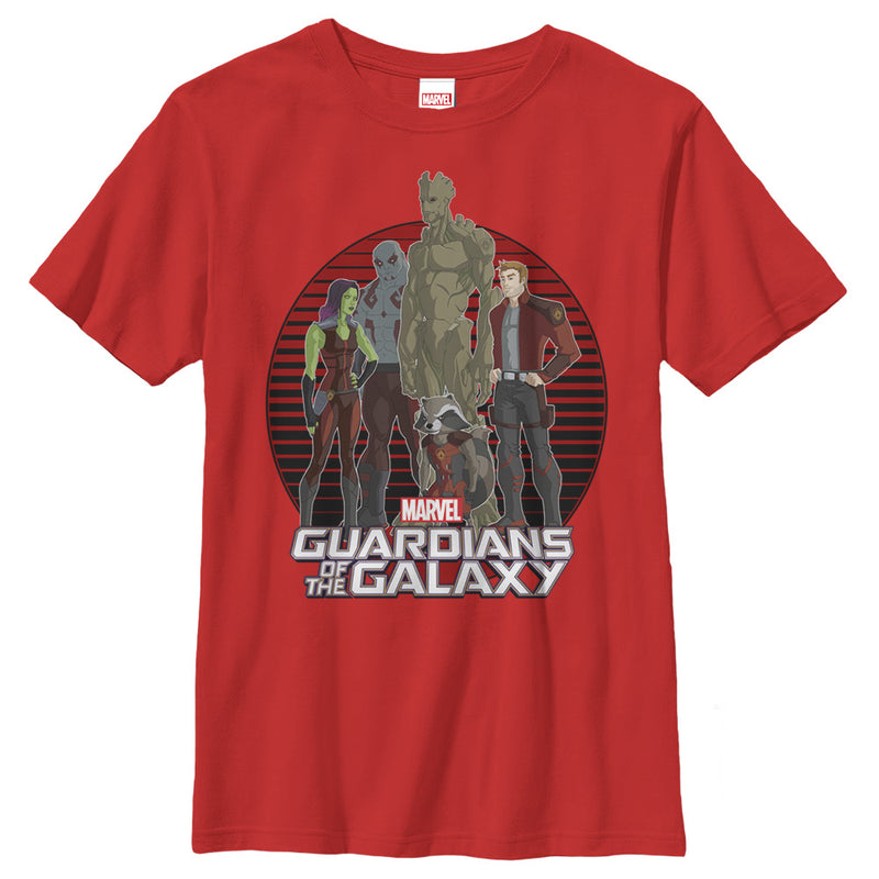 Boy's Marvel Guardians of the Galaxy Stripe T-Shirt