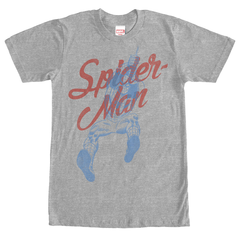 Men's Marvel Spider-Man Cursive T-Shirt