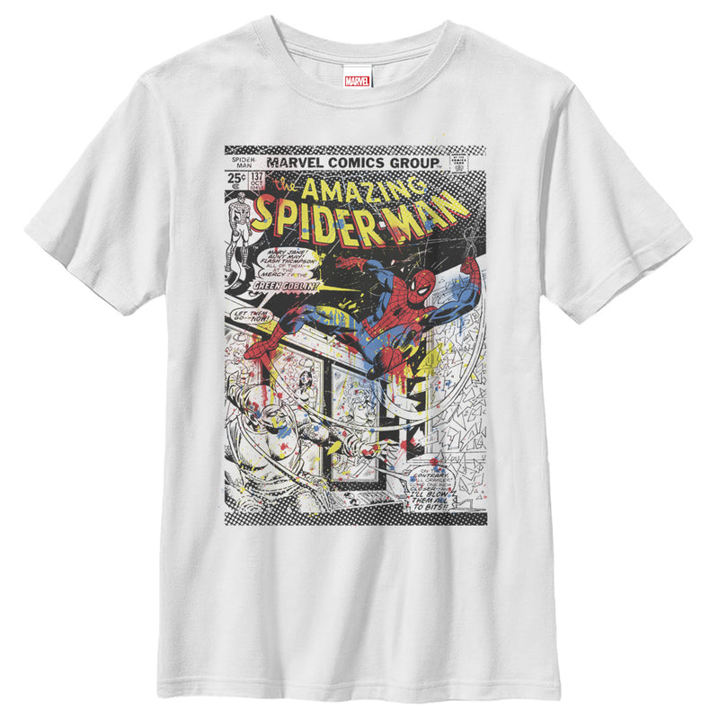 Boy's Marvel Amazing Spider-Man Paint Splatter Print T-Shirt