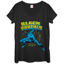 Women's Marvel Black Panther Retro Scoop Neck
