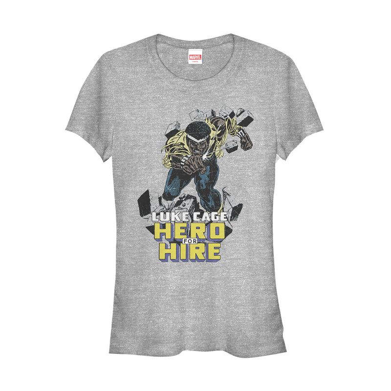 Junior's Marvel Luke Cage Hero For Hire T-Shirt