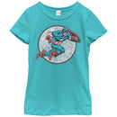 Girl's Marvel Captain America Battle T-Shirt