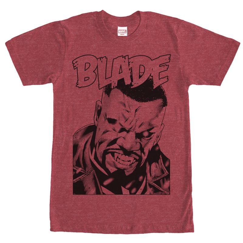 Men's Marvel Blade Vampire Hunter Portrait T-Shirt