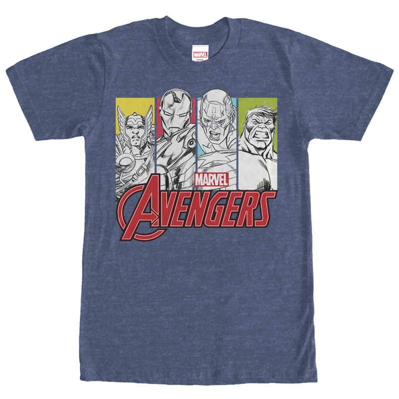 Men's Marvel Avengers Panels T-Shirt