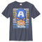 Boy's Marvel Captain America Face T-Shirt