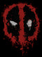 Men's Marvel Deadpool Splatter Icon Pull Over Hoodie