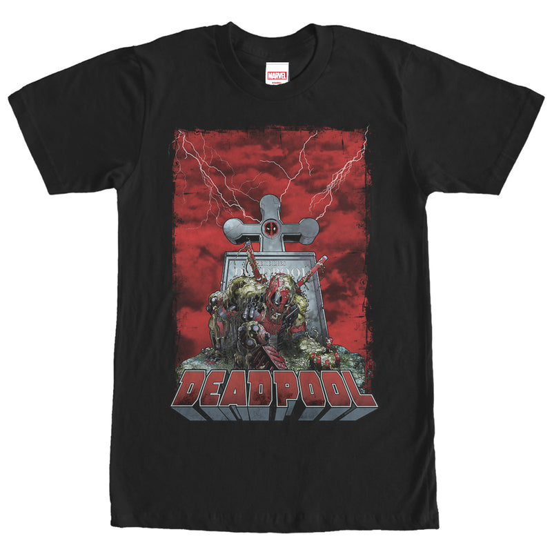 Men's Marvel Deadpool Grave T-Shirt