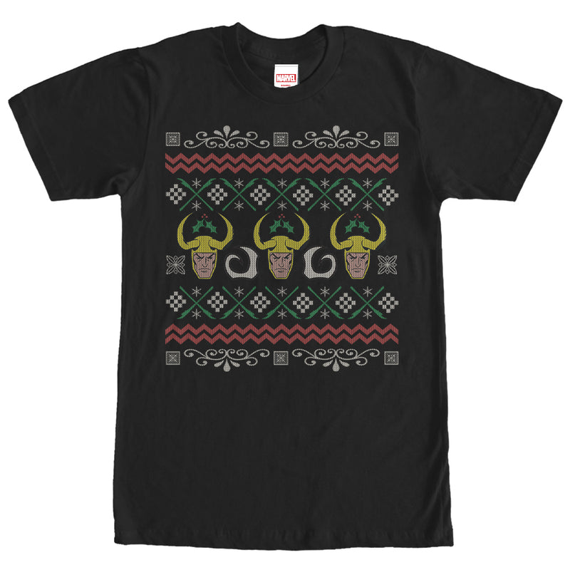 Men's Marvel Ugly Christmas Loki T-Shirt