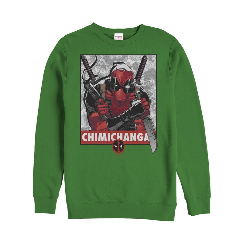 Men's Marvel Deadpool Chimichangas Poster Sweatshirt